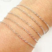 925 Sterling Silver Flat Cable Chain